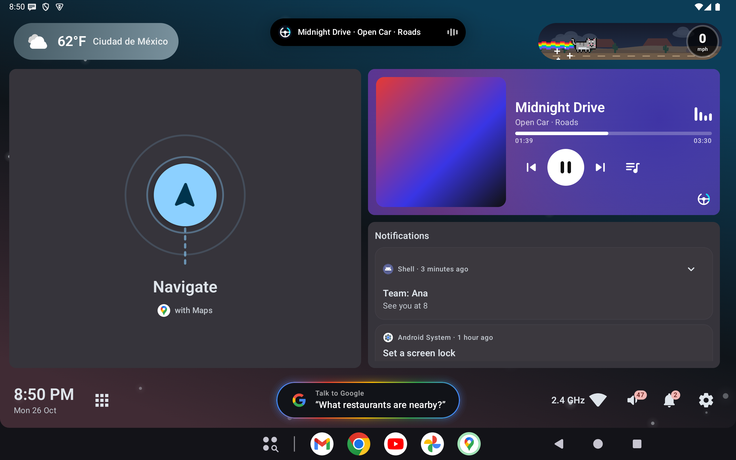 Gradient background in dark mode